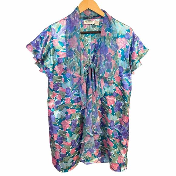 Victoria's Secret Other - Vintage Victorias Secret Floral Duster Small Cottagecore Fairycore Whimsygoth